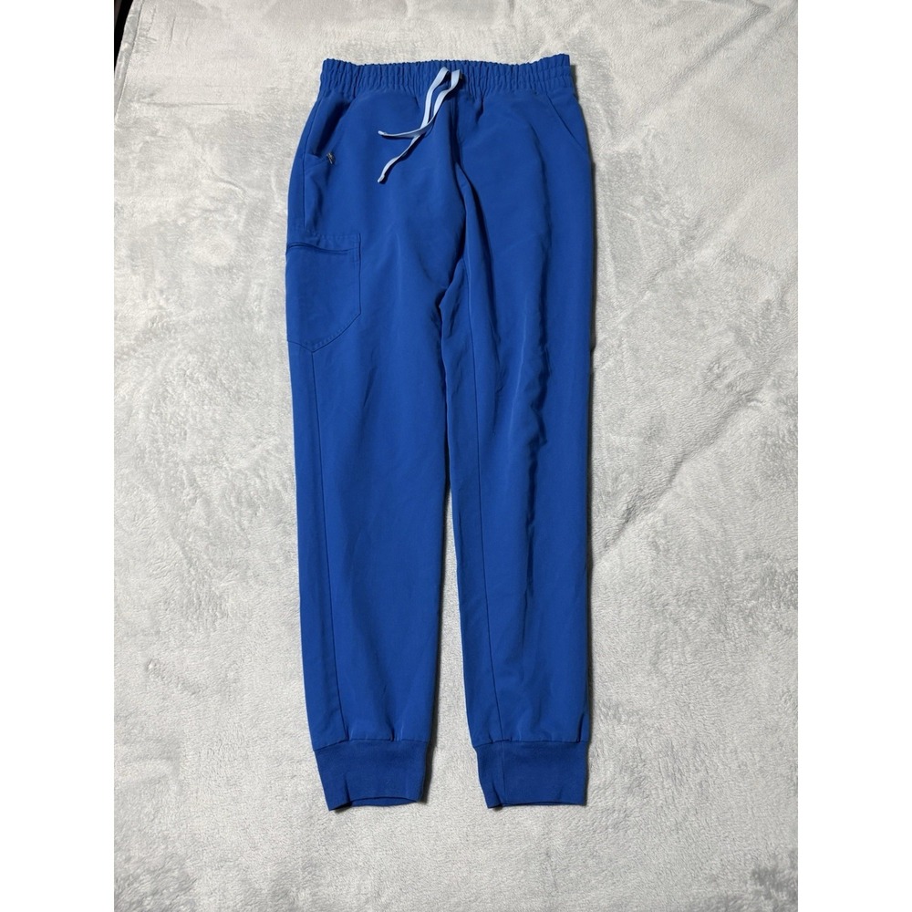 FIGS High Rise Zamora Jogger Scrub Pants Women's Medium Tall Royal Blue M/T
